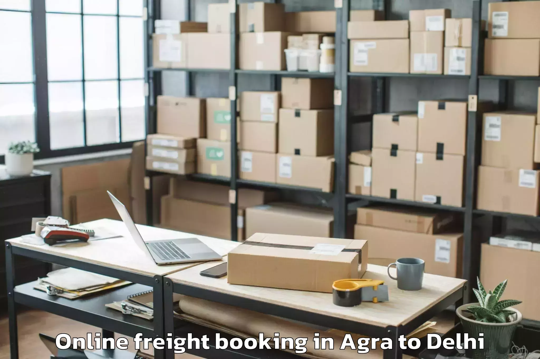 Affordable Agra to Patel Nagar Online Freight Booking